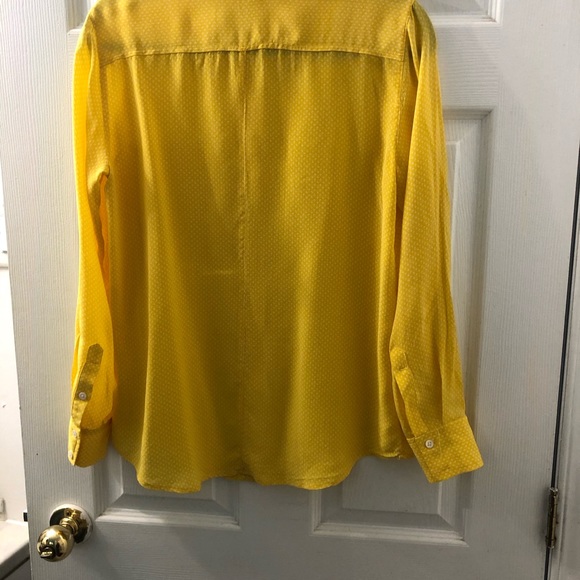 Club Monaco polka dot blouse 100% silk - Picture 6 of 6